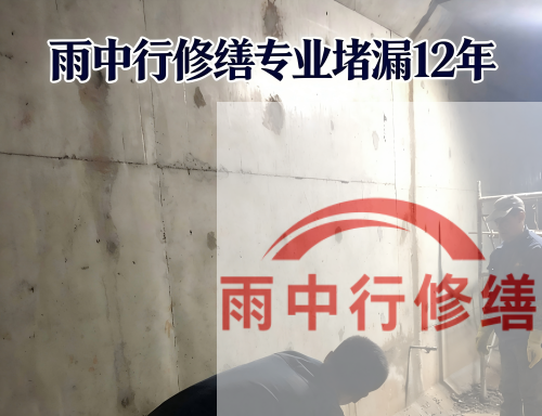 山东某商场电梯井堵漏案例